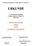 Urkunde-Heimatmuseum 1998