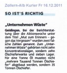Geisligen -ZAK "So ist's richtig" 16.12.2011