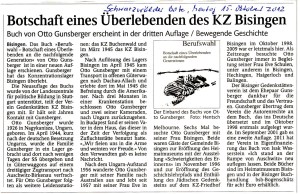 SchwaBo 15.10.2012 Neuauflage O. Gunsberger