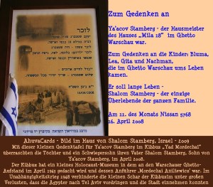 Für Shalom's Vater Ya'acov Stamberg