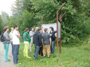 Gedenkstätten KZ Bisingen Lerngang BVE Hechingen 7.7.2014 Geschichtslehrpfad