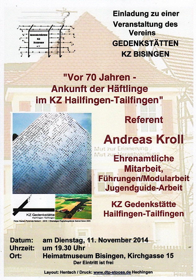 Plakat-Flyer zum 11.11. 2014