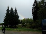 Ein Regenbogen zum Abschluss des Gedenkens 