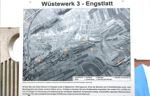 Gedenkstelen in Engstlatt - 3. Mai 2015 Lageplan des Engstlatter Wüstewerks