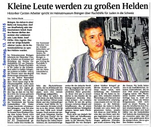 SchwaBo 13. Juni 2015 - Carsten Arbeiter