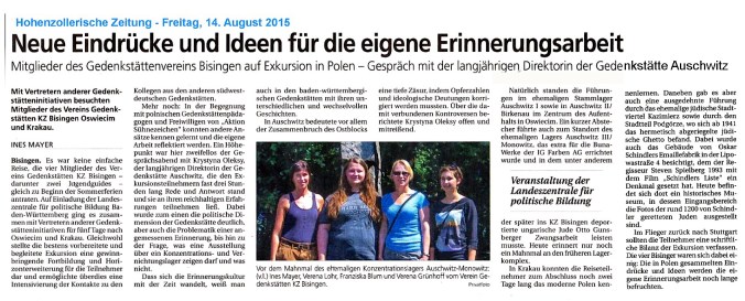 Neue Eindrücke und Ideen - HoZoZei 14. August 2015 Kopie