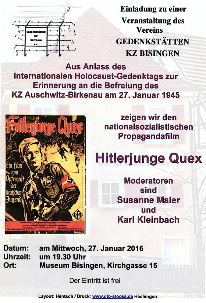 Plakat:Flyer Hitlerjunge Quex