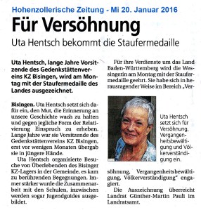 HoZoZei 20 1. 2016 - VorankündigungFür Versöhnung